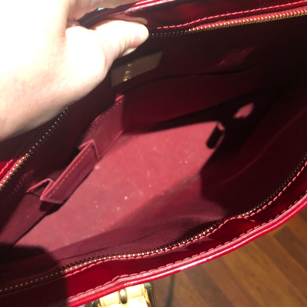 Authentic Louis Vuitton Red Brea - Picture 7 of 13